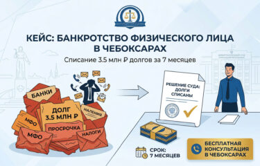Банкротство физического лица в Чебоксарах. Как мы законно списали 3,5 млн рублей долгов за 7 месяцев